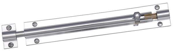  Barrel Bolt Straight 100x25mm Polished Chrome