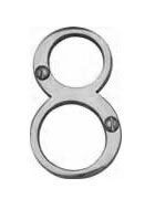  Numeral Face Fix 76mm No.8 Polished Chrome