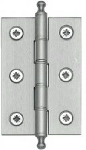  Finial Butt Hinge 75mm Satin Chrome