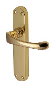  Gloucester Lever Latch Furniture 185x41mm P/brass