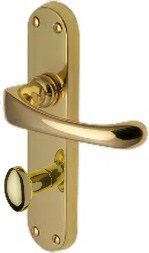  Gloucester Lever Bathroom Furn 185x41mm PB