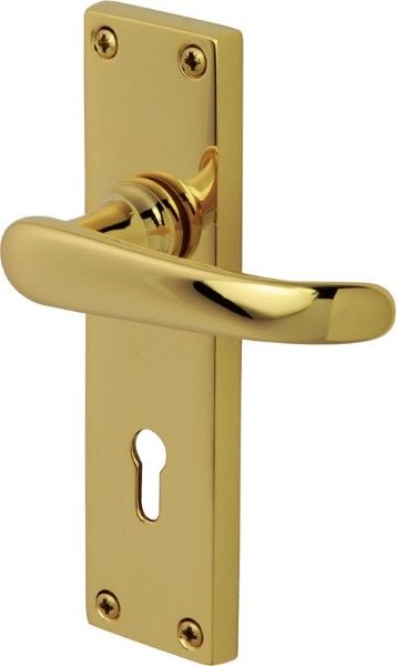  Windsor Lever Lock Furniture 154x40mm P/Brass