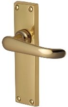  Windsor Lever Latch Furniture 154x40mm P/brass