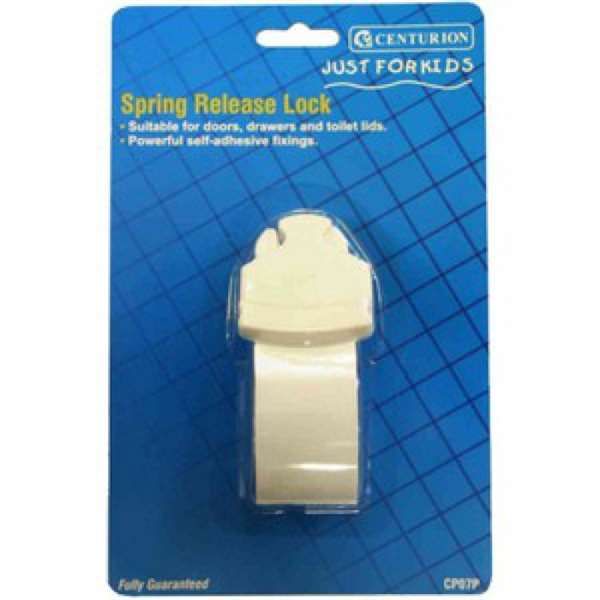  Safety Spring Release Lock White