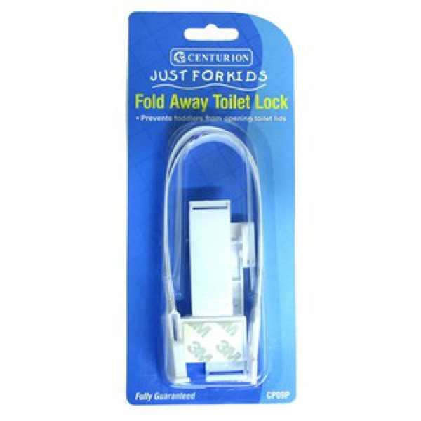  Safety Fold Away Toilet Lock White