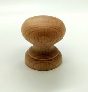  Knob 45mm Dia Plain Beech