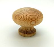  Knob 60mm Dia Plain Pine