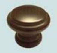  Edwardian Knob 39mm Dia M4 Beech Walnut