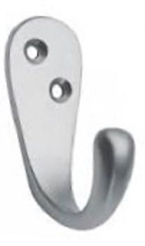  Robe Hook Single 45mm Satin Chrome