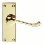  Scroll Furniture Lever Latch PB