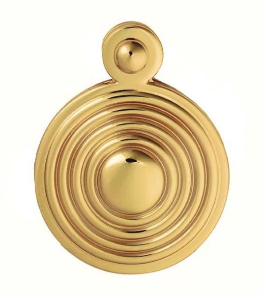  Escutcheon Key Queen Anne Covered Polished Brass