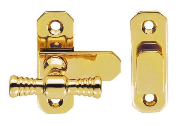  Tee Handle Fastener 57mm Polished Brass