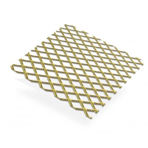  Gold Aluminium Grille 10mm 500x250mm