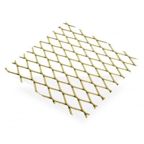 Gold Aluminium Grille 16mm 500x250mm
