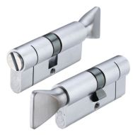 ZOO HARDWARE V5EP70CBLSC Euro Privacy Em/Release Cylinder & Turn 70mm SCP