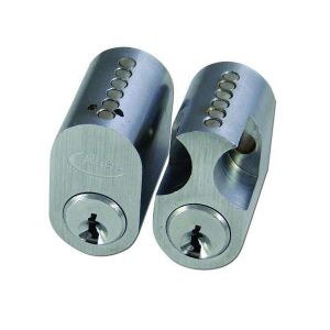  Scandinavian Cylinders Pair Satin Chrome