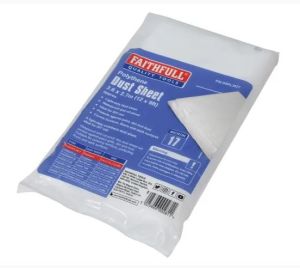 FAITHFUL Dust Sheet Plastic 3.6m x 2.7m
