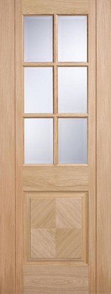  Barcelona Half Glazed Door 78x30 Oak