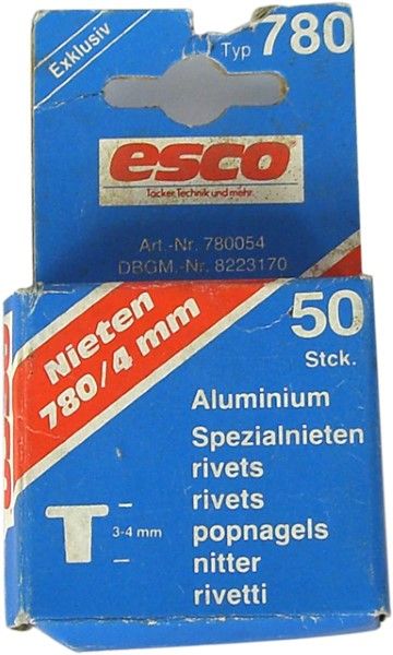 ESCO Rivets 4mm For Compacta N