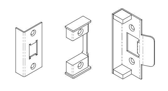 EUROSPEC ART5105-SS Rebate Set For H.duty Tub/latch 13mm SS