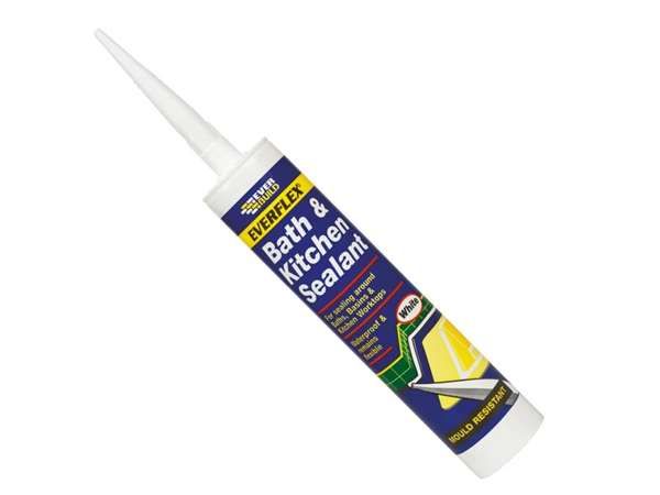 SIKA EVERBUILD Bath & Kitchen Sealant White 310ml