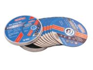 FAITHFULL Flat Cutting Discs (10) 115mm (4.5in) Inox
