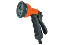 FAITHFULL Plastic 8 Pattern Adjustable Hose Spray Gun