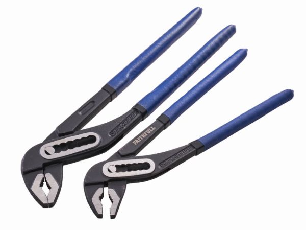 FAITHFULL Waterpump Plier Twin Pack (250 & 300mm)