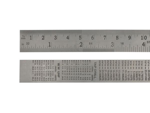  Rule Stainless Steel Metric/imperial 1000mm