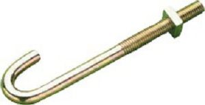  J Bolt (hook) & Nut M6 x 120mm