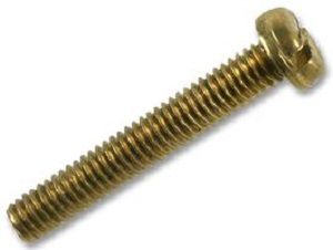  Machine Screw M5 x 50mm Pan Brass