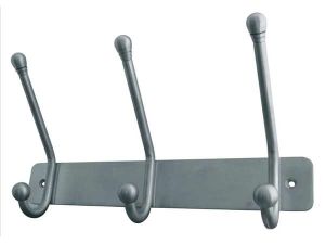  Hat & Coat Rack 3 Hook 250mm Stainless Steel