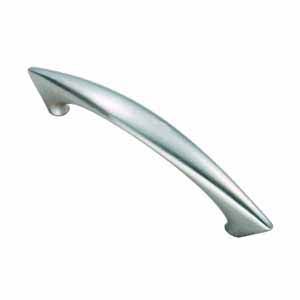  Angled End Bow Handle 192mm Satin Nickel