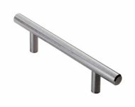 FINGERTIP DESIGN FTD445DSC T-bar Handle 12mm Bar 192mm Satin Chrome