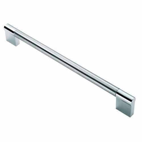 FINGERTIP DESIGN Bar Handle With Keyhole Posts 128mm SN/PC