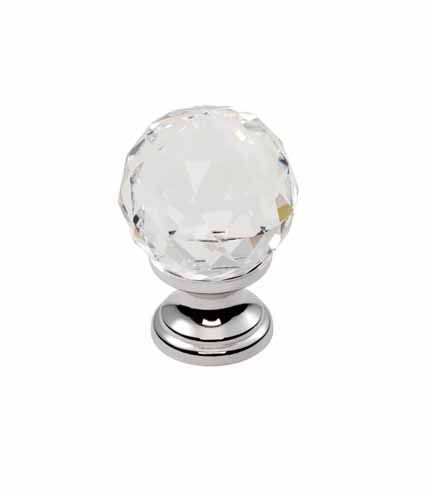 FINGERTIP DESIGN Lead Crystal Cupboard Knob 30mm