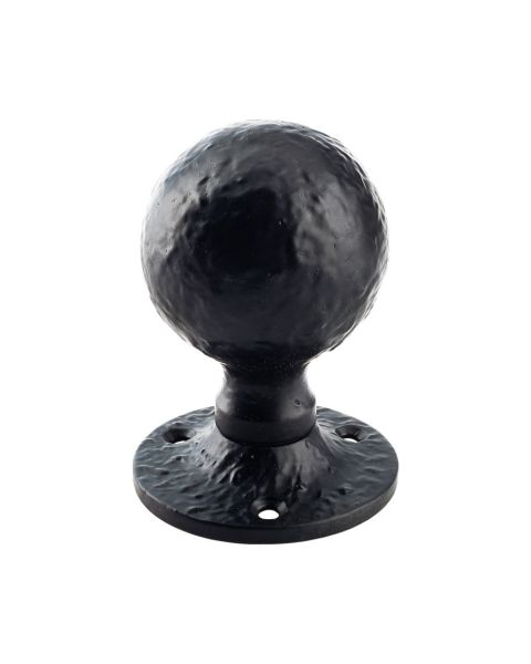  7128-M Mortice Knob Ball Antique Black