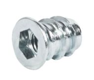 HAFELE 030.10.864 Screw In Sleeve M6 Thread Zinc Plated