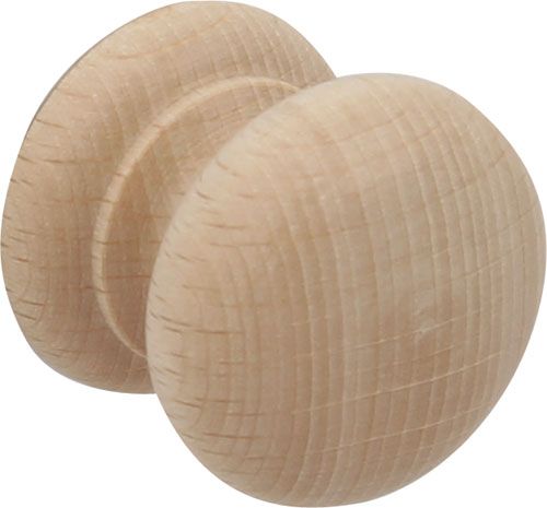 HAFELE 195.77.301 Knob 34mm Dia M4 Unfinished Beech