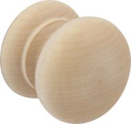 HAFELE 195.77.302 Knob 44mm Dia M4 Unfinished Beech