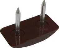 HAFELE 650.05.120 Pin Type Furniture Glide 24 x 12mm Brown