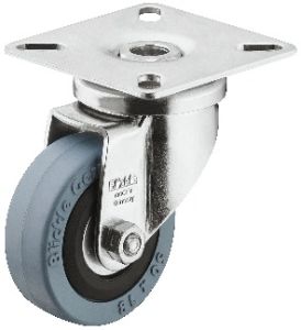 HAFELE 663.06.910 Rubber Wheel 50mm Swivel Plate Castor