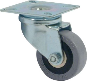 HAFELE 663.06.920 Rubber Wheel 75mm Swivel Plate Castor