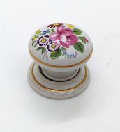 HEATHERLEY Cupboard Knob 30mm Floral Chintz Iv