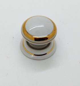 HEATHERLEY Cupboard Knob 30mm Gold Line Wt