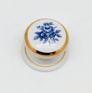 HEATHERLEY Wardrobe Knob 38mm Blue Bouquet Wt