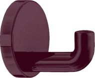 HEWI 477.90.010.30 Robe Hook 50mm Dia Burgundy