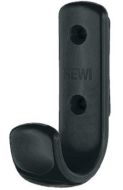 HEWI 477.90.060.92 Single Coat Hook 75mm High Anthracite Grey