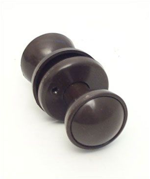  Plastic Rim/Mortice Knob Furniture Brown