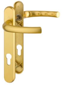 HOPPE 1710RH/3370N/3360N 2758288 Upvc Levers Tokyo 220x32 92mm 122fix Gold